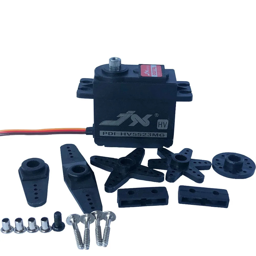 JX Servo PDI-HV5523MG 23KG 8.4V 0.16 Sec Metal Gear Standard Servo for 1:8 1:10 RC Car Robot Airplane PDI-6225MG-300 HV upgrade