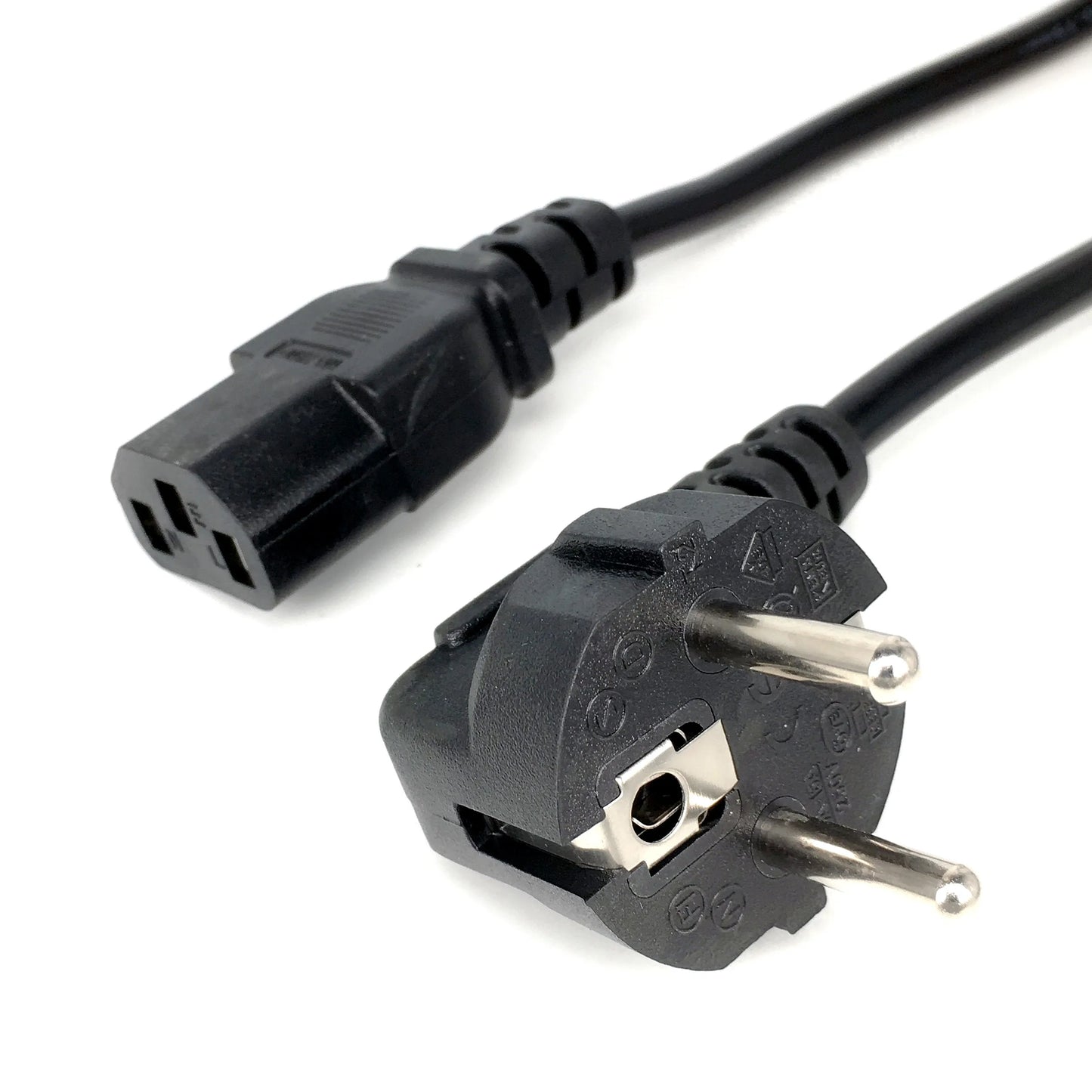 EU Power Cable Euro IEC C13 AC Power Extension Cord 1.2m 1.5m 1.8m 3*0.75mm For PC Computer Monitor PSU Antminer Printer LG TV