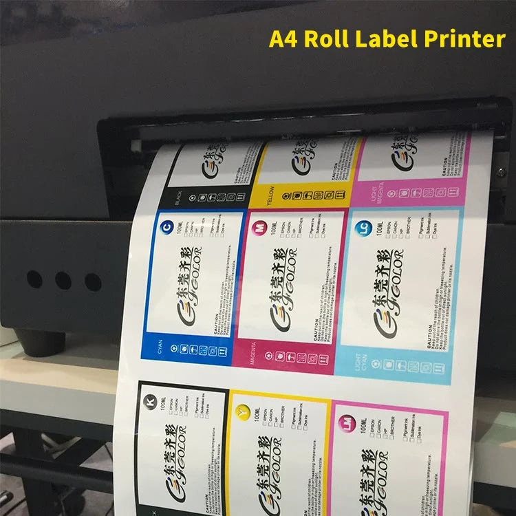 Digital Color Label Printer A4 Pigment Inkjet Label Printer Machine Affordable Price Shipping Label Printer