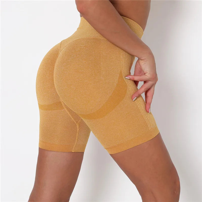 Women Shorts Yoga Gym Shorts Seamless Gym Shorts Push Up Fitness Sports Shorts High Waist Workout Cycling Shorts Sports Clothes