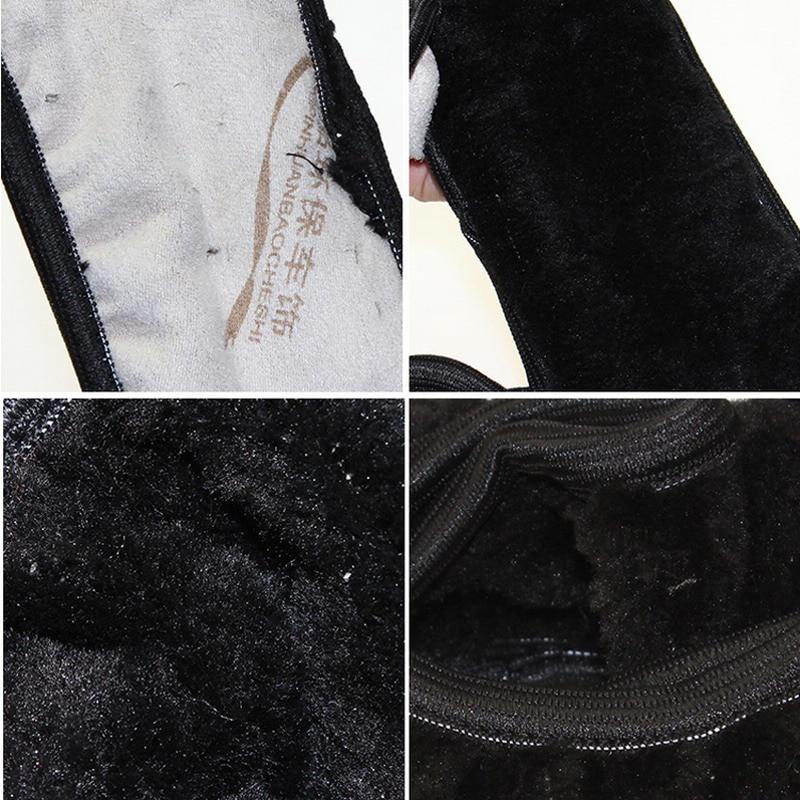 New Winter Black Charm Warm Long Wool Plush Car Steering Wheel Covers Woolen  Universal Interior