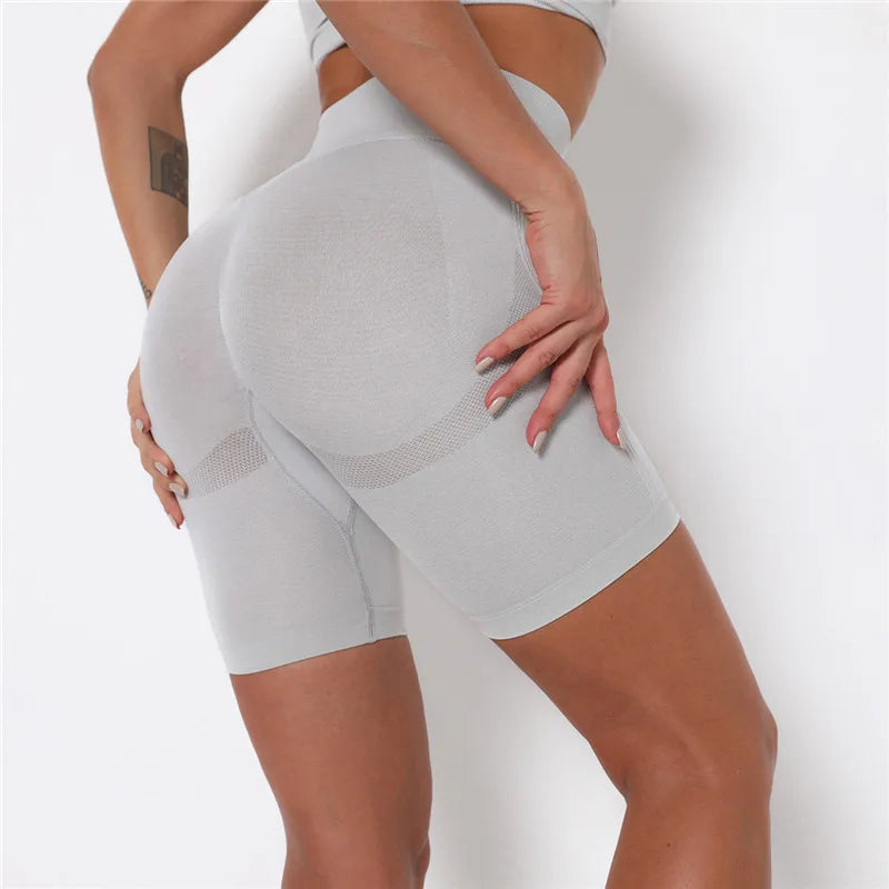 Women Shorts Yoga Gym Shorts Seamless Gym Shorts Push Up Fitness Sports Shorts High Waist Workout Cycling Shorts Sports Clothes