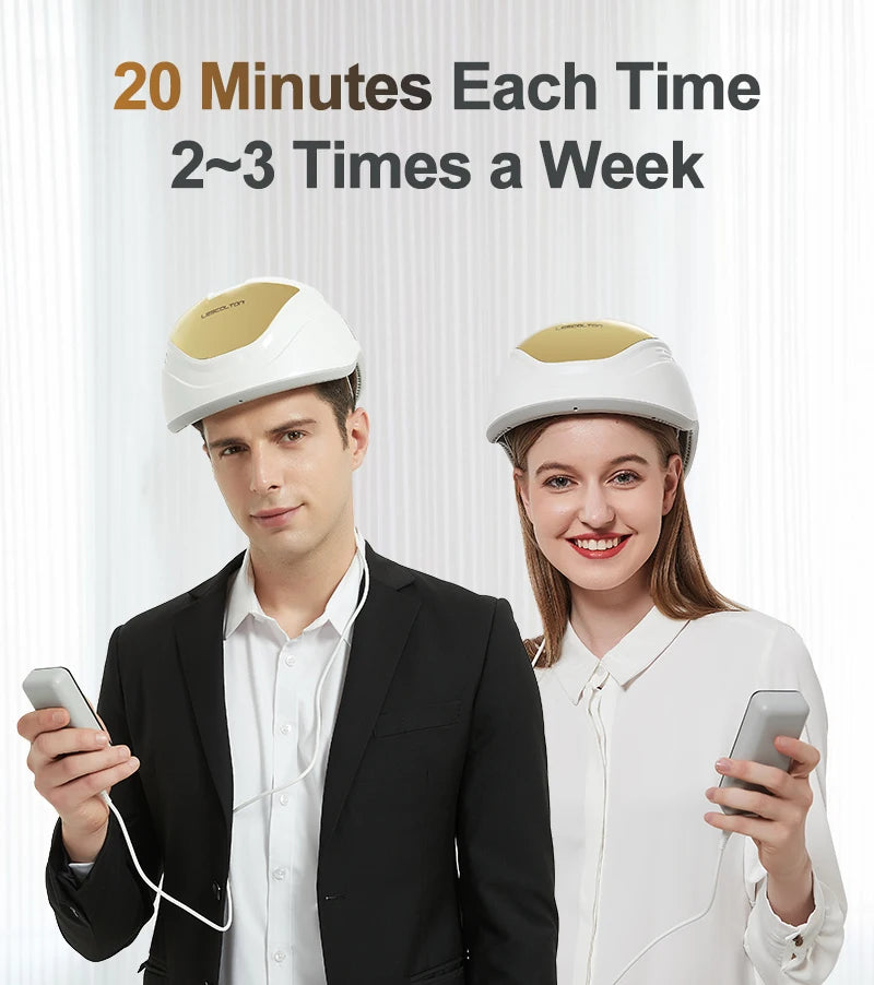 LESCOLTON Hair Growth Device Laser Hair Growth Helmet Laser Cap Hair Loss Treatment Hat for Mens and Women Wireless Rechargeable