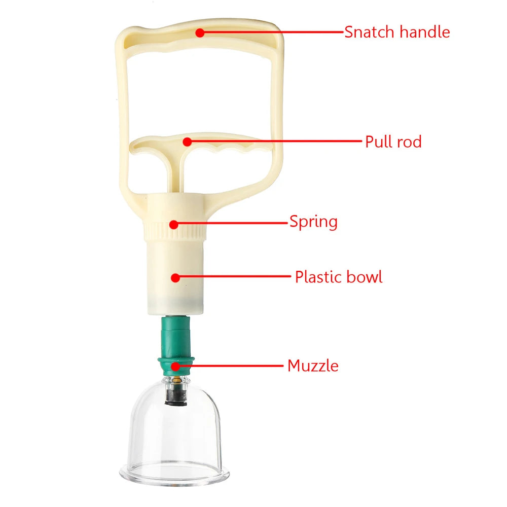 Cupping Massage Cups Therapy Sets Hijama Chinese Acupoint with Vacuum Pump for Body Back Massage Pain Relief Physical Therapy