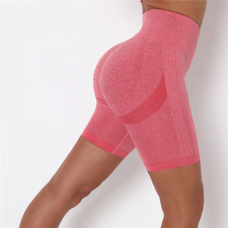 Women Shorts Yoga Gym Shorts Seamless Gym Shorts Push Up Fitness Sports Shorts High Waist Workout Cycling Shorts Sports Clothes