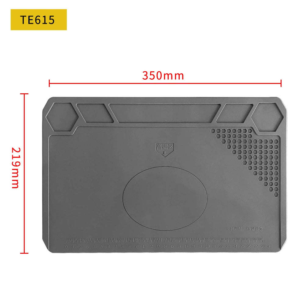 Silicone Soldering Pad Desk Platform Mat for Welding Station Iron Phone PC Repair Magnetic Heat Insulation No Lead S-160