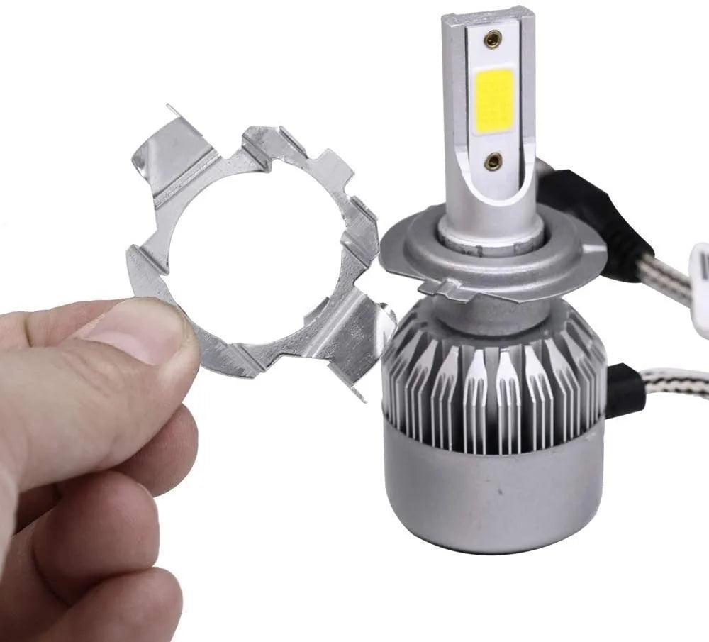 2Pcs H7 LED Headlight Bulb Base Holder Adapter Socket Retainer Qashqai Carnival Headlamp deck for BMW/Audi/Bens/VW/Buick/Nissan