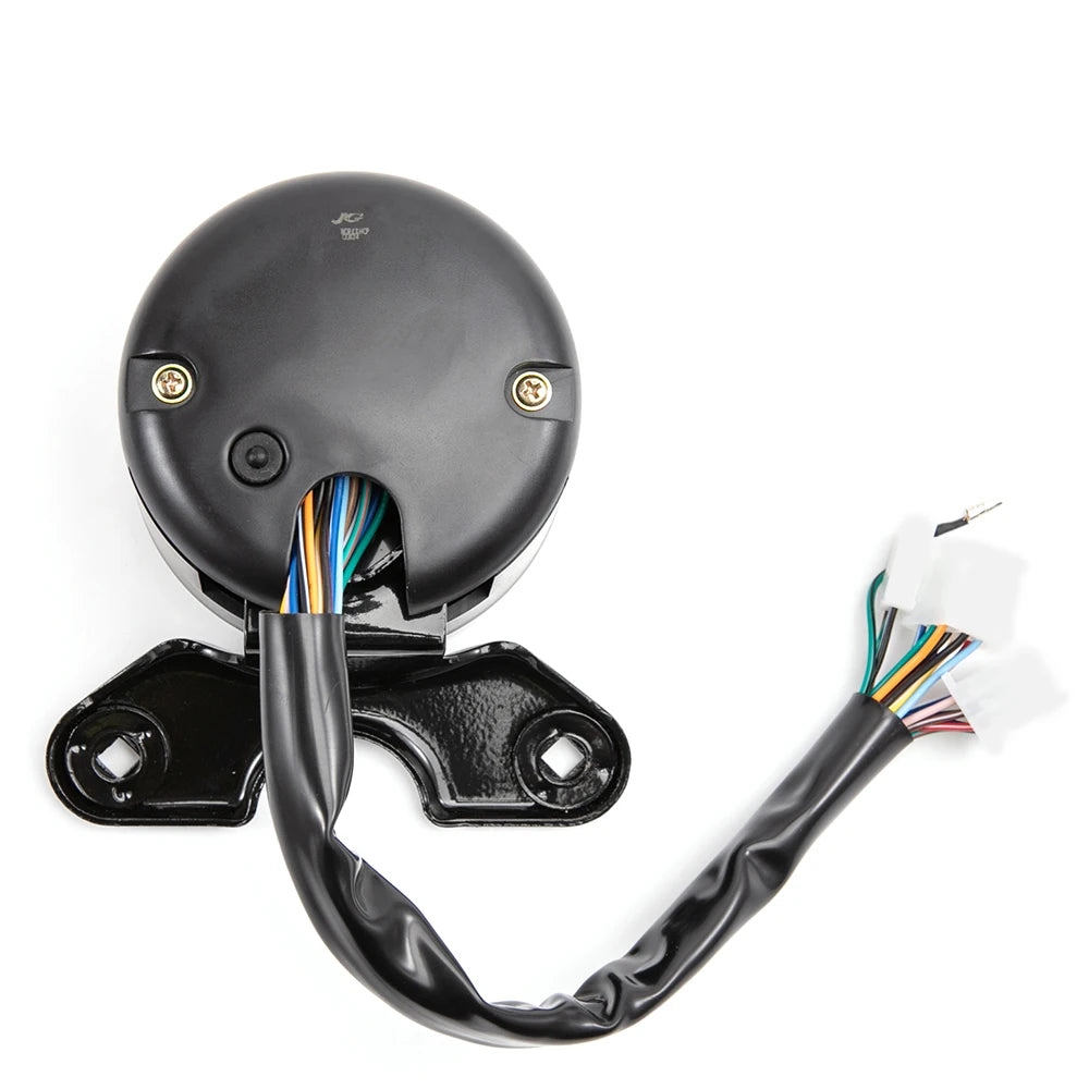 Universal Digital Odometer Motorcycle Speedometer Oil Gauge Tachometer Meters Instrument Cluster Turn Signal Light Indicator