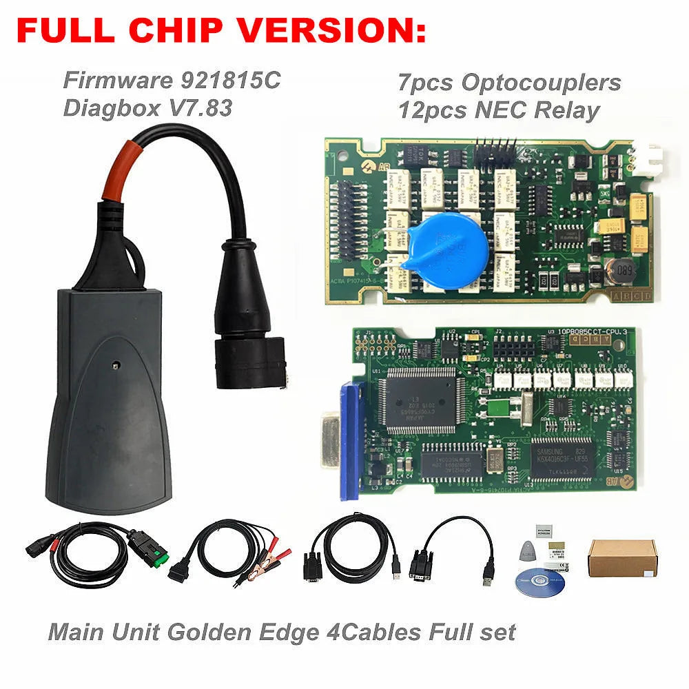 Professional Diagnostic Tool Full Chips Lexia3 PP2000 OBD2 Diagbox V9.91 Firmware 921815C For Citroen&Peugeot Lexia 3 V48/V25