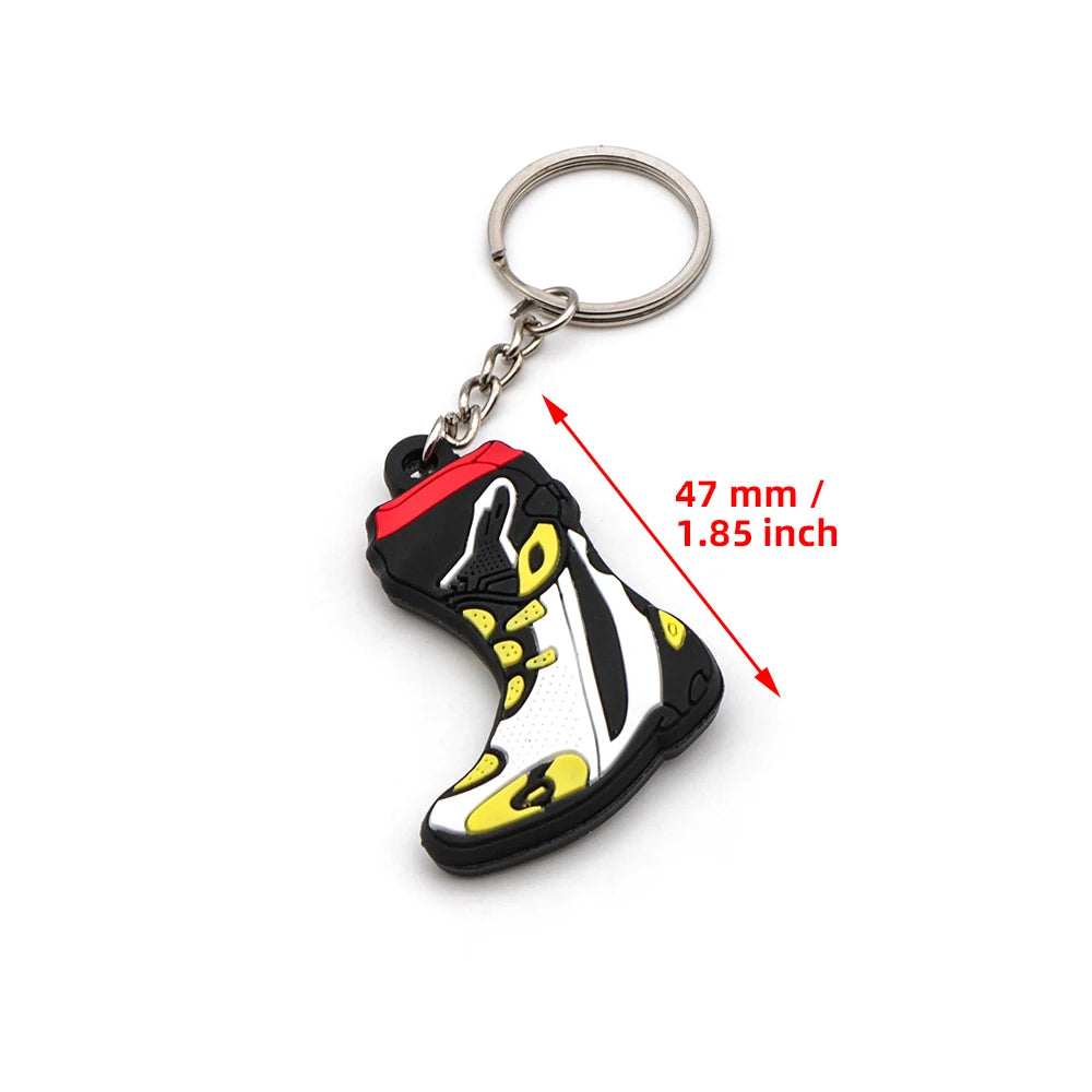 For Ducati Motorcycle Keychain Rubber Keyring Logo Key Chain 3D Sign Key Ring Helmet Keydiy Boots Shoes Model Accessories