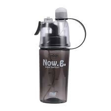 Water bottle with spray 400ml