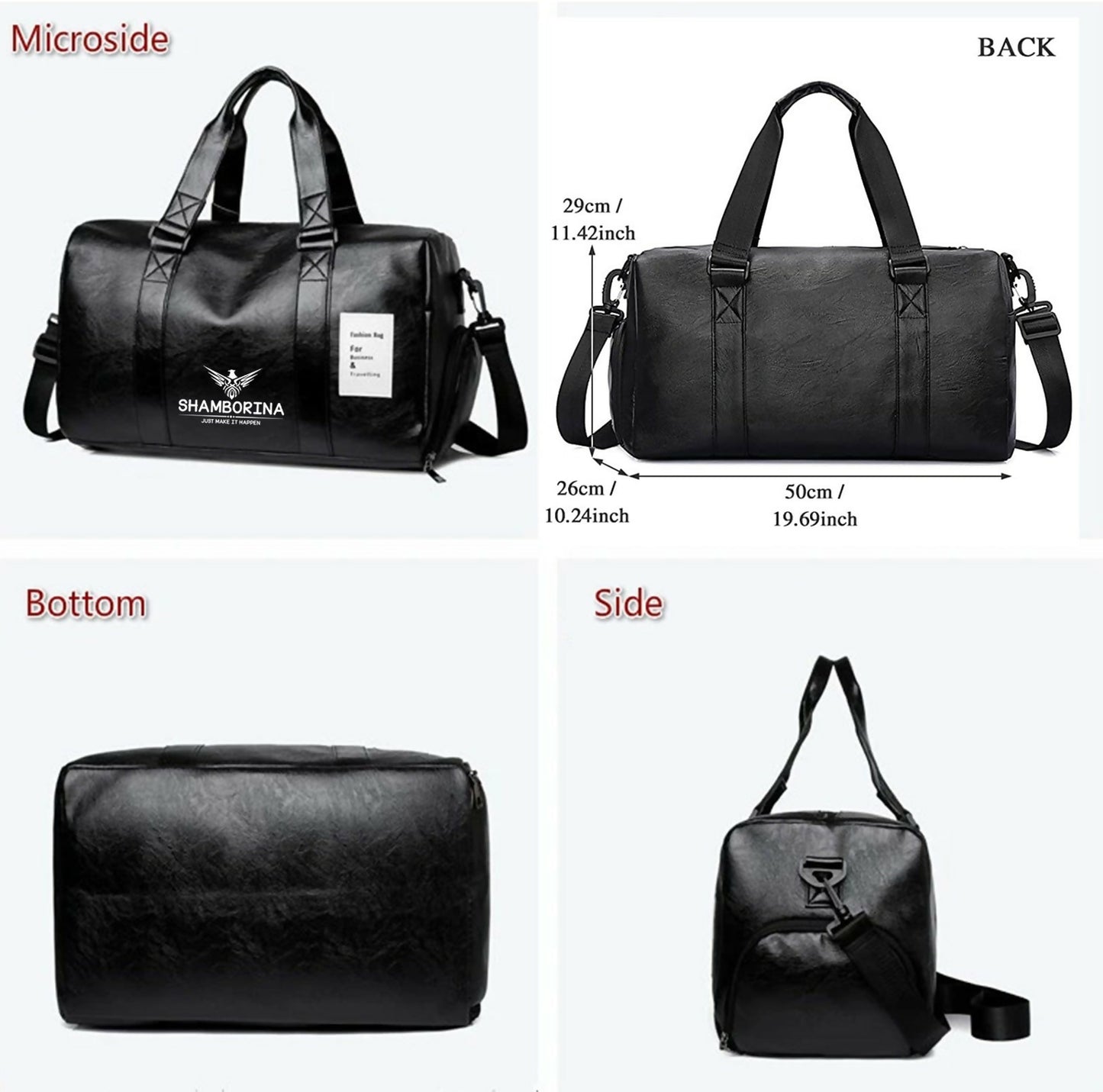 Classy duffel bag with shoe pocket...B04