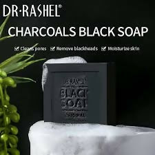 Dr. Rashel Black Soap With Collagen & Charcoal Soap 100g
