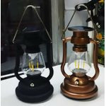 3-in-1 Solar Rechargeable Lantern Lamp โ LED Light with Manual Crank & USB Charging for Camping, Power Outages & Emergency Use