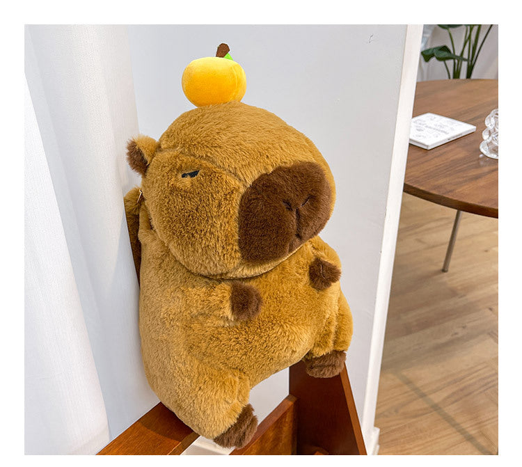 NEW Kawaii Plushie Doll Capybara Plush Backpack Handbag Children's Bag Toy Shoulder Bag Mini Knapsack Bags Gifts For Girlfriend