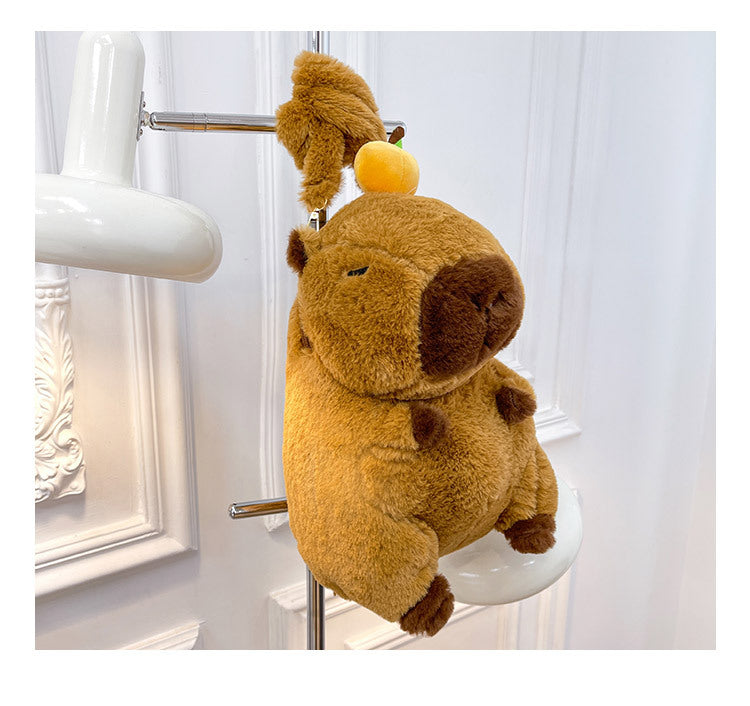 NEW Kawaii Plushie Doll Capybara Plush Backpack Handbag Children's Bag Toy Shoulder Bag Mini Knapsack Bags Gifts For Girlfriend