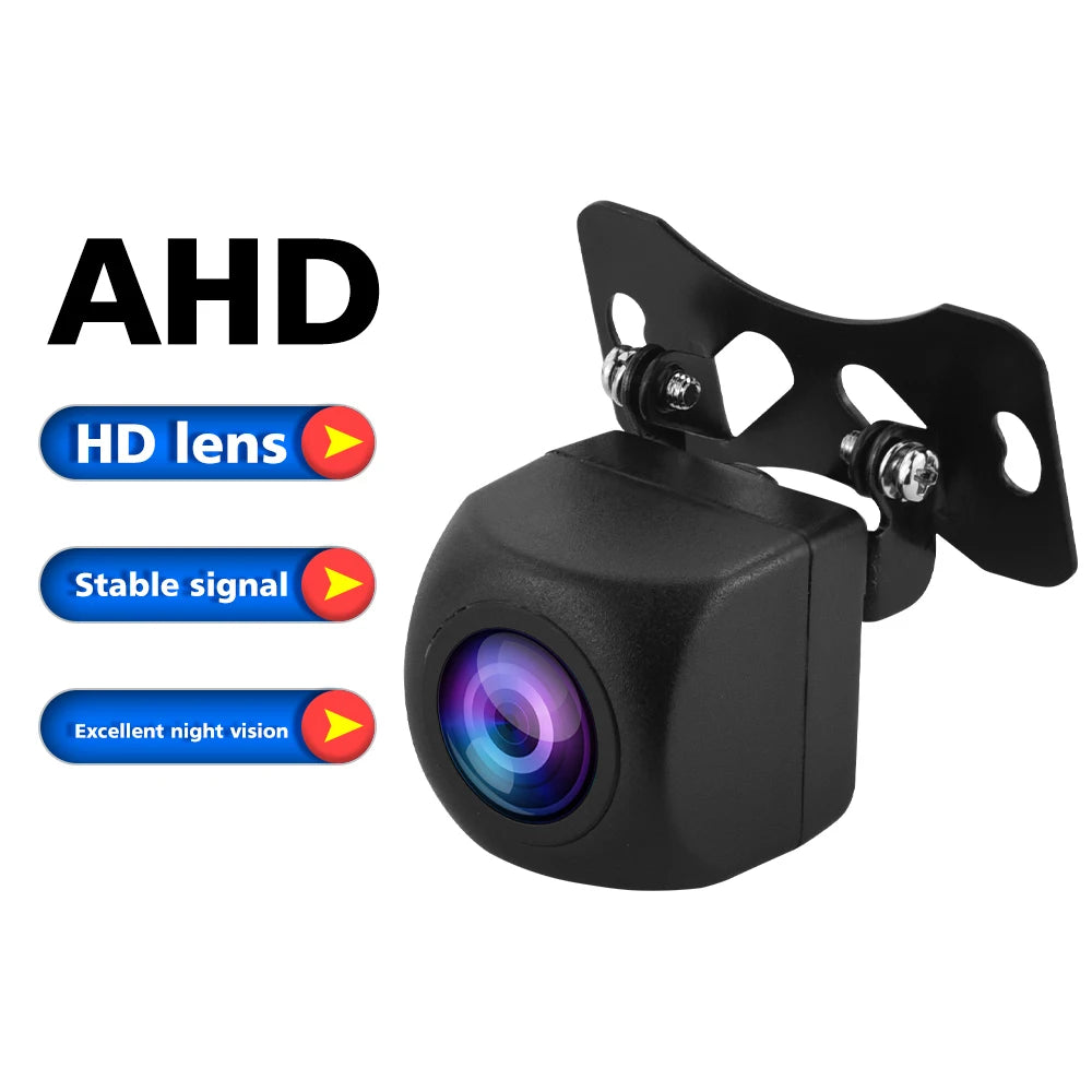 Podofo AHD Car Rear View Camera HD Reverse Parking Video Monitor Waterproof Backup Night Vision Lens 6M Cable for Car Radio Mp5