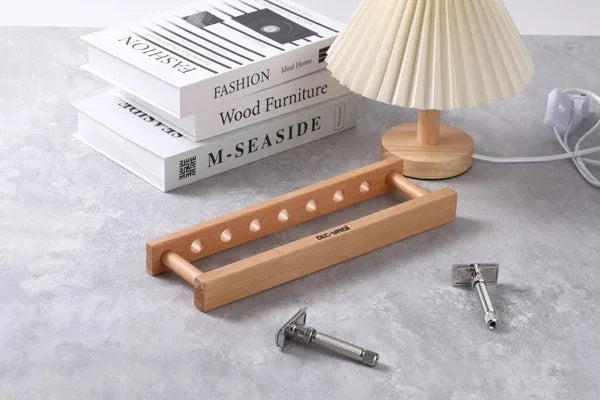 YAQi Beech Wood Razor Holder For Safety Razors