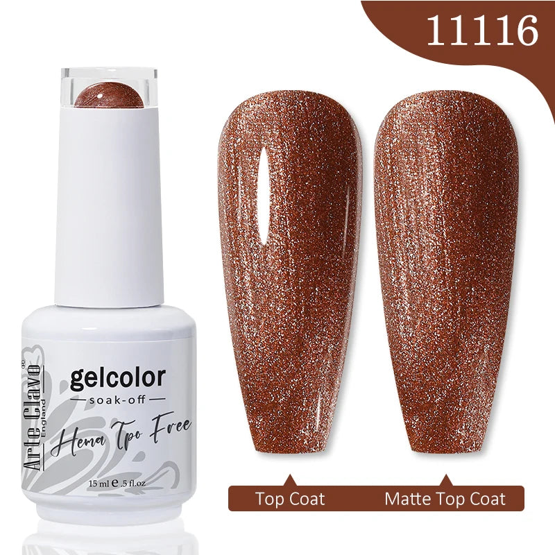 Arte Clavo HEMA TPO FREE Gel Nail Polish Jelly 15ml LED Nail Gel Hybrid Varnish Matt Top Base Coat Nail Art Gellak Primer