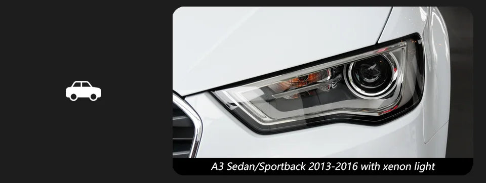 AKD Head Lamp for Audi A3 8V Sedan Spor LED Headlight 2013-2016 Headlights S3 DRL Turn Signal High Beam Angel Eye Projector Lens