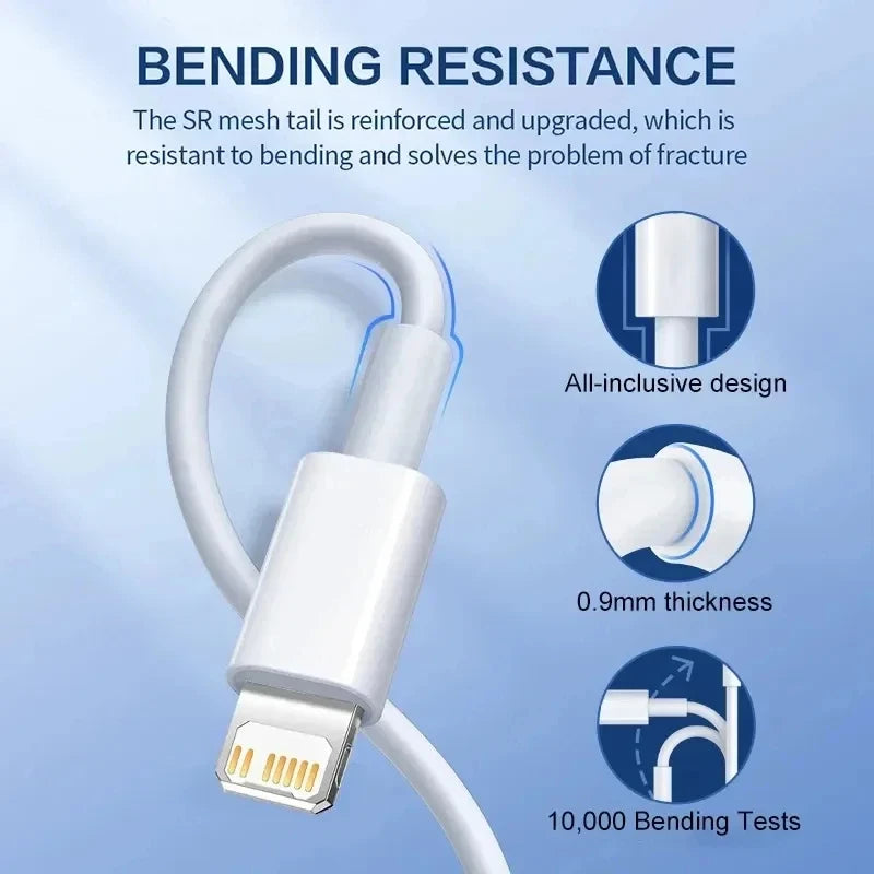1-5pcs 30W Fast Charging Cable For Apple iPhone 13 12 11 14 Pro Max Mini USB C Cable For X XR XS MAX 7 8 14 Plus 6 Accessories