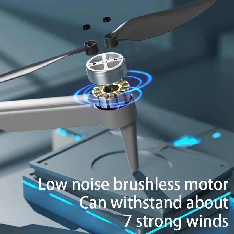 Hot Drone AE7 Pro Brushless Professional 8K HD Camera WIFI FPV Obstacle Avoidance Optical Flow RC Foldable Quadcopter Toys