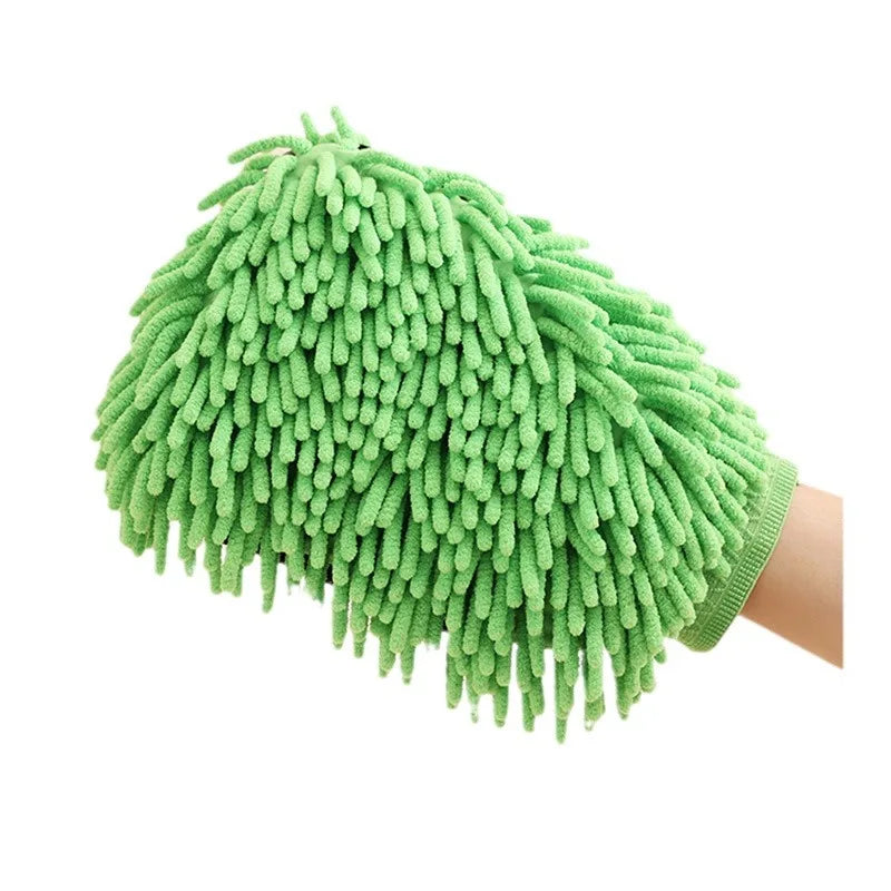 Motorclyle Car Washing Gloves Do Not Damage The Paint Surface Waterproof Chenille Coral Fleece Car Cleaning Cloth