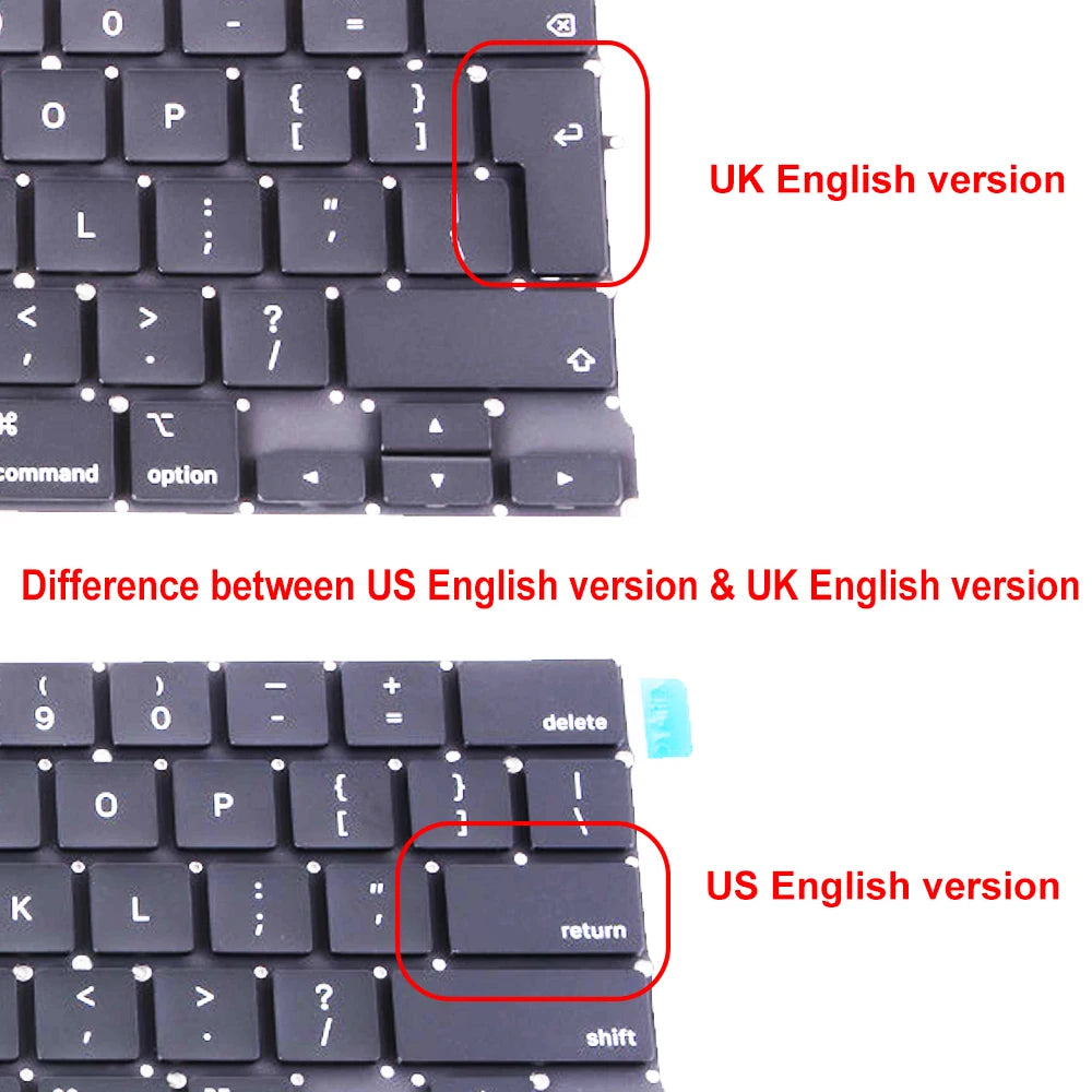 OEM A1278 keyboard For Macbook Pro A1278 UK US Spanish Russian French Slovak Laptop Replacement Part