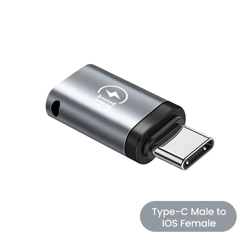 USB Cable Converter Lightning To USB C Adapter 20W Ios to Type-C Adaptador for IPhone 15 14 13 Pro Max Huawei Xiaomi Samsung