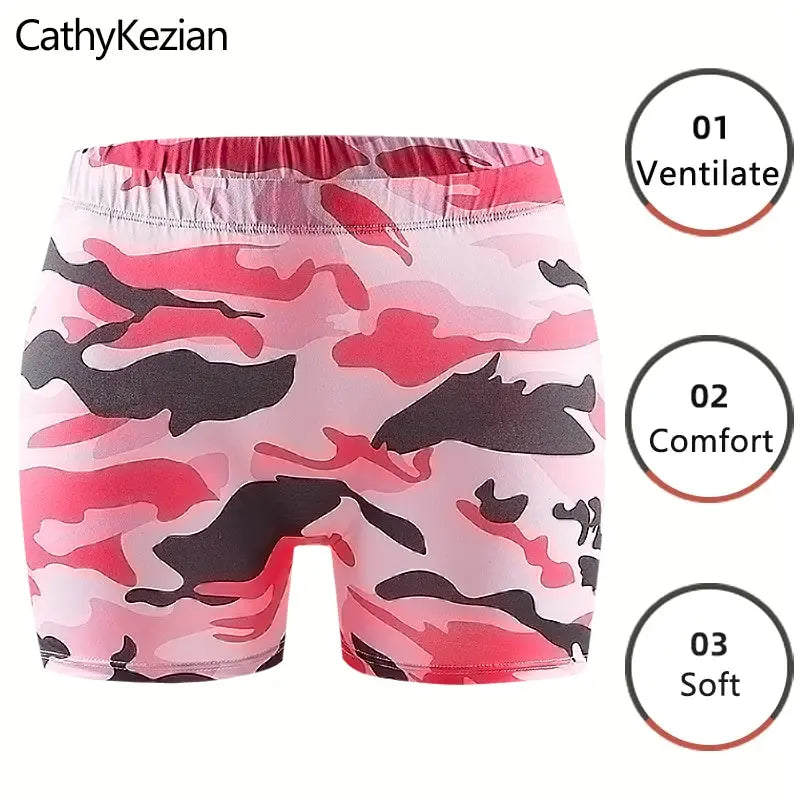 Women Shorts Sleep Bottoms Pajamas Boxers Casual Sports Fitness Sleep Soft Breathable