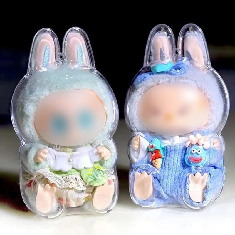 Transparent Protective Case Doll Case Doll Clothes Acrylic Protective Case Portable Doll Storage Box Chunky Doll Storage Bag