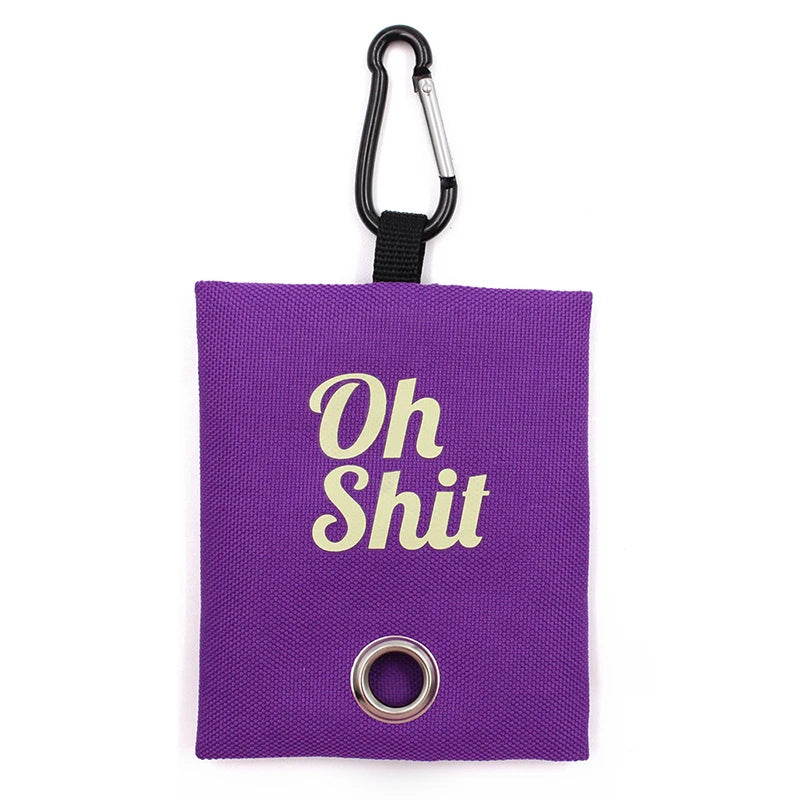 Pet Supplies Canvas Waste Bags Poop Bag Dispenser Portable Pet Poop Bag Holder Outdoor Puppy Kitten Litter Pickup Organizer