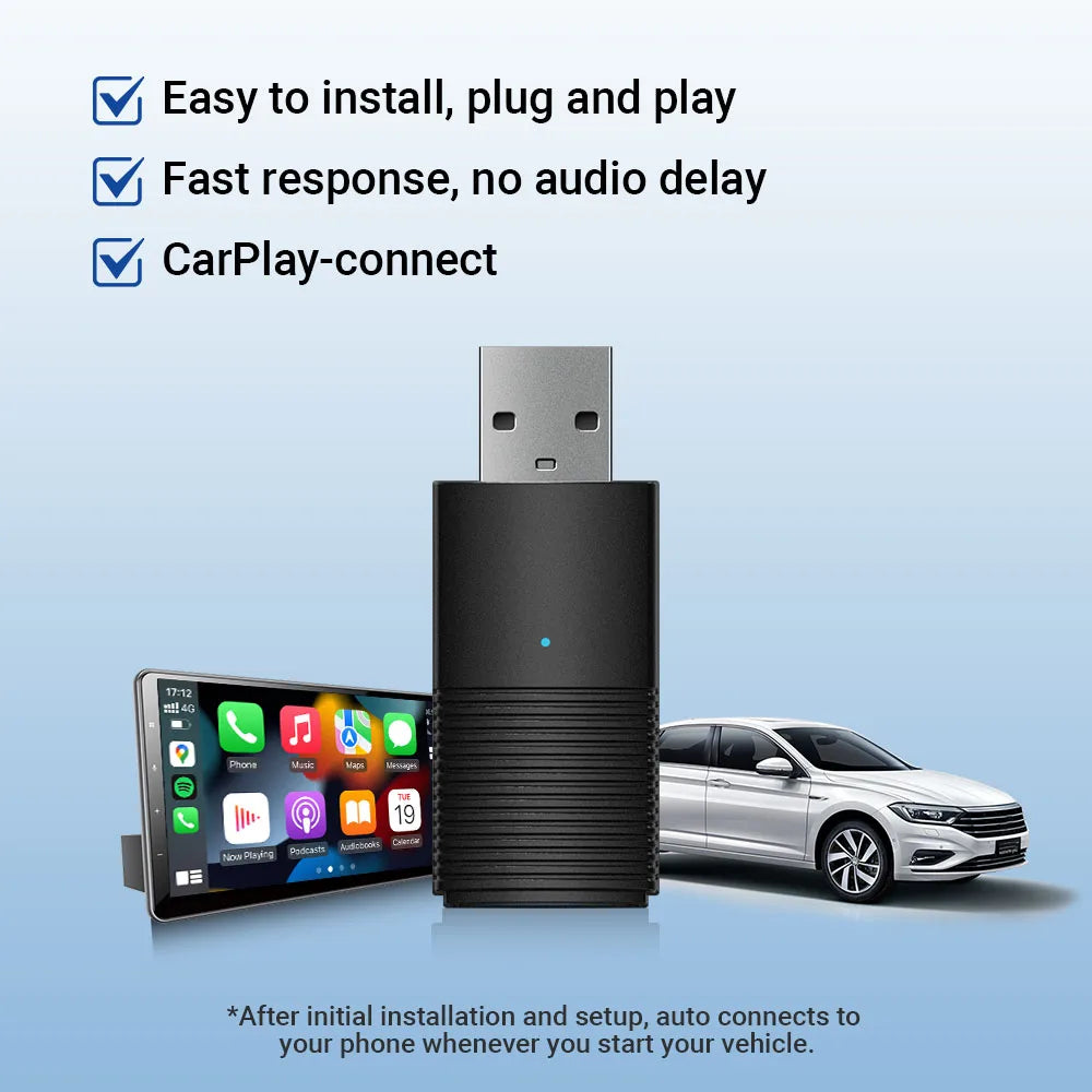 Ottomotion MINI Wireless CarPlay Adapter for iPhone USB Sticker Car Accessories for Hyundai VW Mazda Toyota Kia Ford Chery