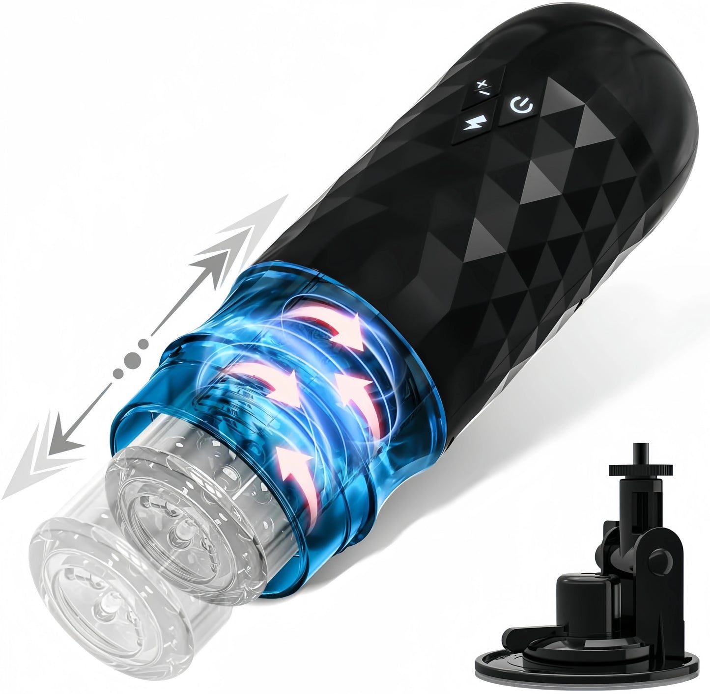 Hannibal's Fully Automatic APP Rotating Telescopic Airplane Cup is an Intelligent Explosive Vibration Masturbation Adults Toys