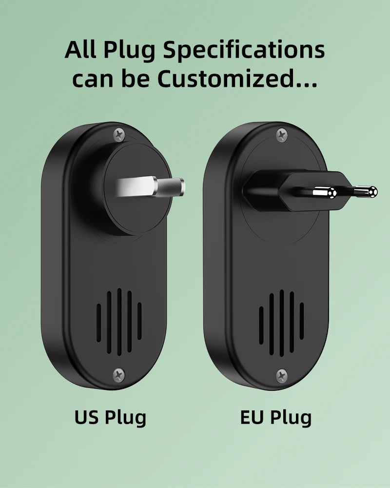 Wireless Doorbell with IP55 Waterproof 1050 Feet/320M and 5 Adjustable Volume Levels 38 Melodies Doorbell Chime and LED Flashing