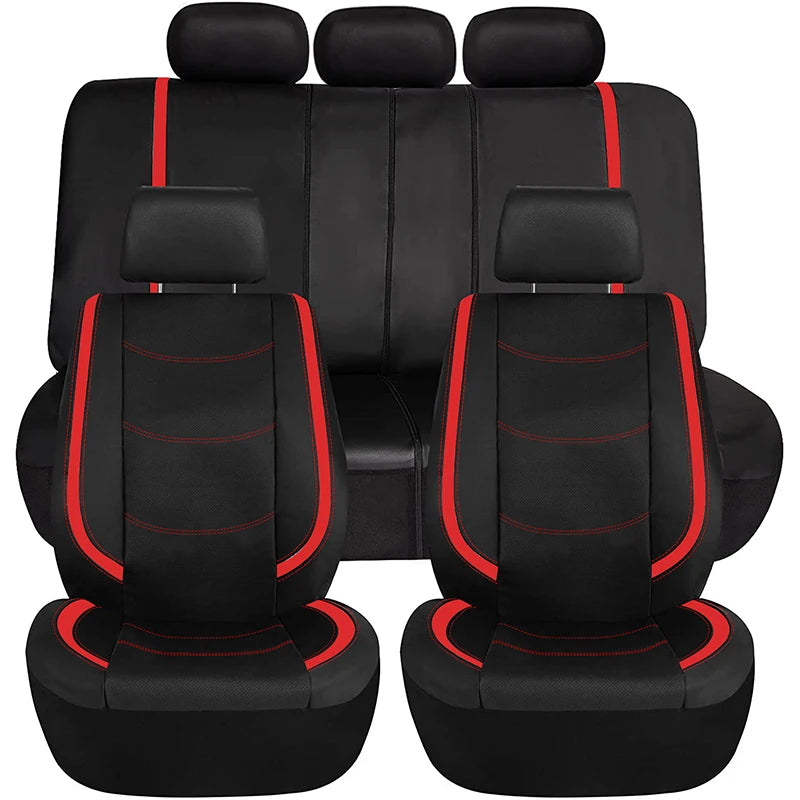 AUTOPLUS Universal Car Seat Covers Artificial Leather Bright Sheet With 3 Zipper Car Accessories Interior Seat Cushion Protector