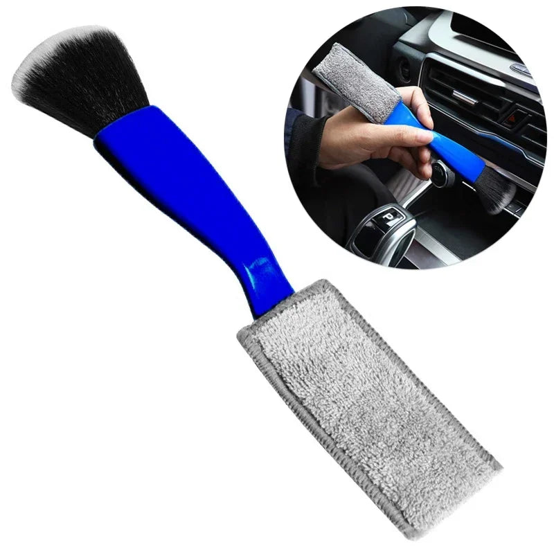 1pcs Car Cleaning Tools Air Conditioning Air Outlet Clean Dust Removal Soft Brush Multifunctional Auto Interior Cleaning Tool