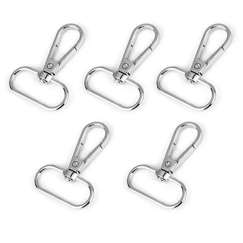 5pcs 1.6/2/2.5/3.2/3.5cm Metal Bags Strap Buckles Lobster Clasp Collar Carabiner Snap Hook DIY KeyChain Bag Part Accessories