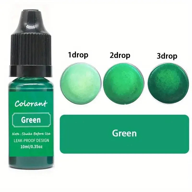 0.34oz/bottle Candle Dyes Pigment Liquid Colorant Resin Coloring Dye Pigments For DIY Candle Making Soap Epoxy Resin Craft Makin