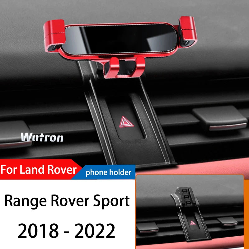 Car Phone Holder For Land Rover Range Rover Sport 2014-2022 GPS Special Gravity Navigation Mobile Bracket 360 Degree Rotating