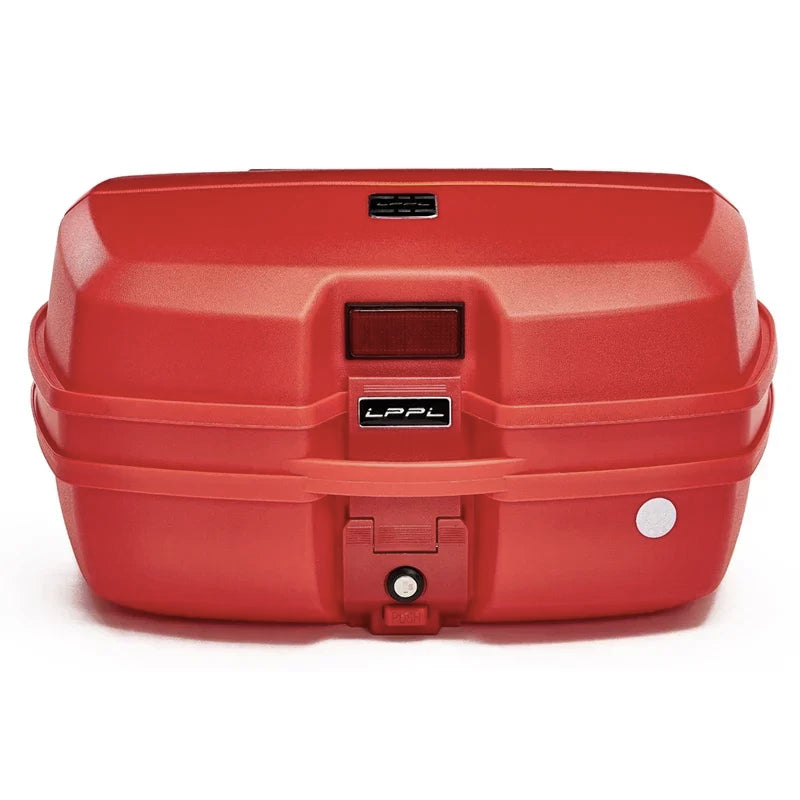 45L Motorcycle Tour Tail Box Motorcycle Luggage Box Top Case with 2 Keys Multifunctional for Luggage Storage
