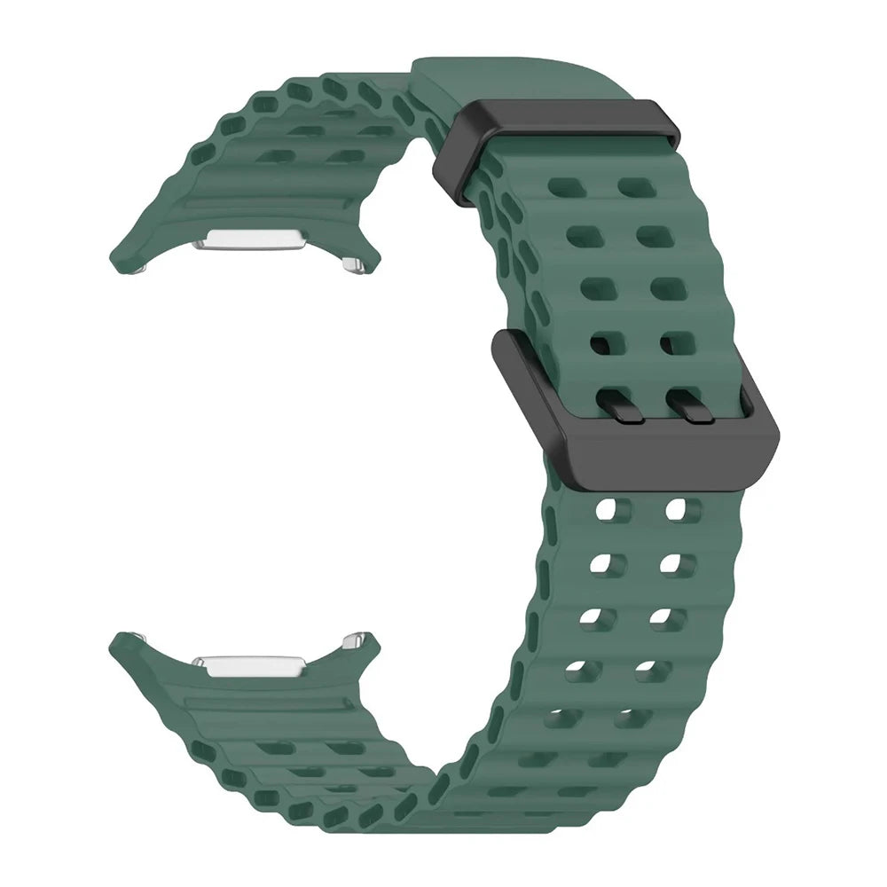 Ocean Strap for Samsung Galaxy Watch Ultra 2025 Sports Silicone Band for Galaxy Watch 8-7 Ultra 47mm Official Original Wristband