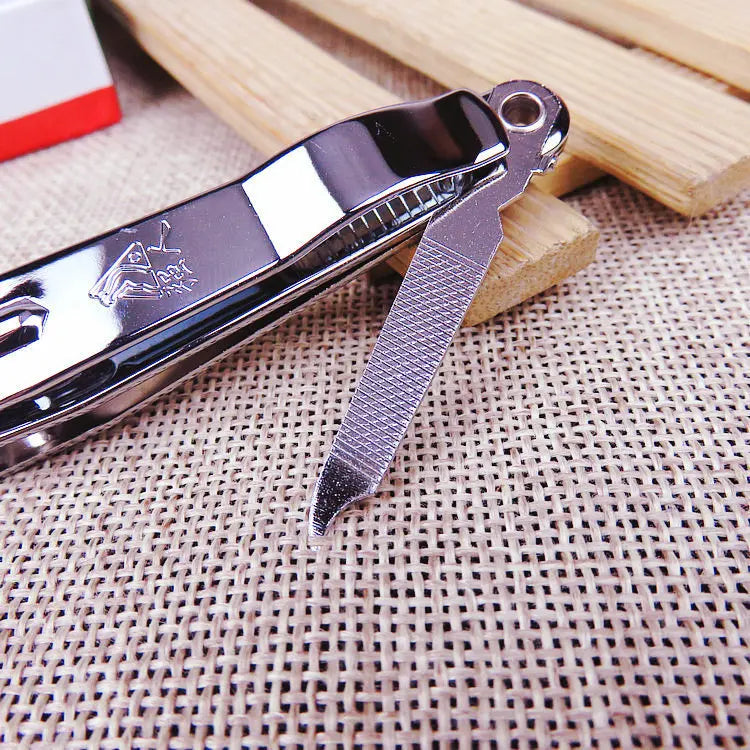 Nail Clippers Stainless Steel Sharpest Nail Cutter Duty Curved Edge for Adult Men Women Swing Out Nail Cleaner/File
