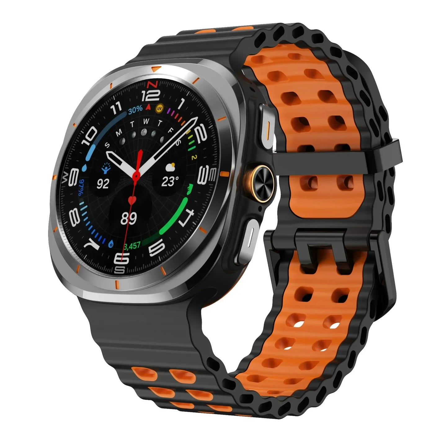 Ocean Strap for Samsung Galaxy Watch Ultra 2025 Sports Silicone Band for Galaxy Watch 8-7 Ultra 47mm Official Original Wristband
