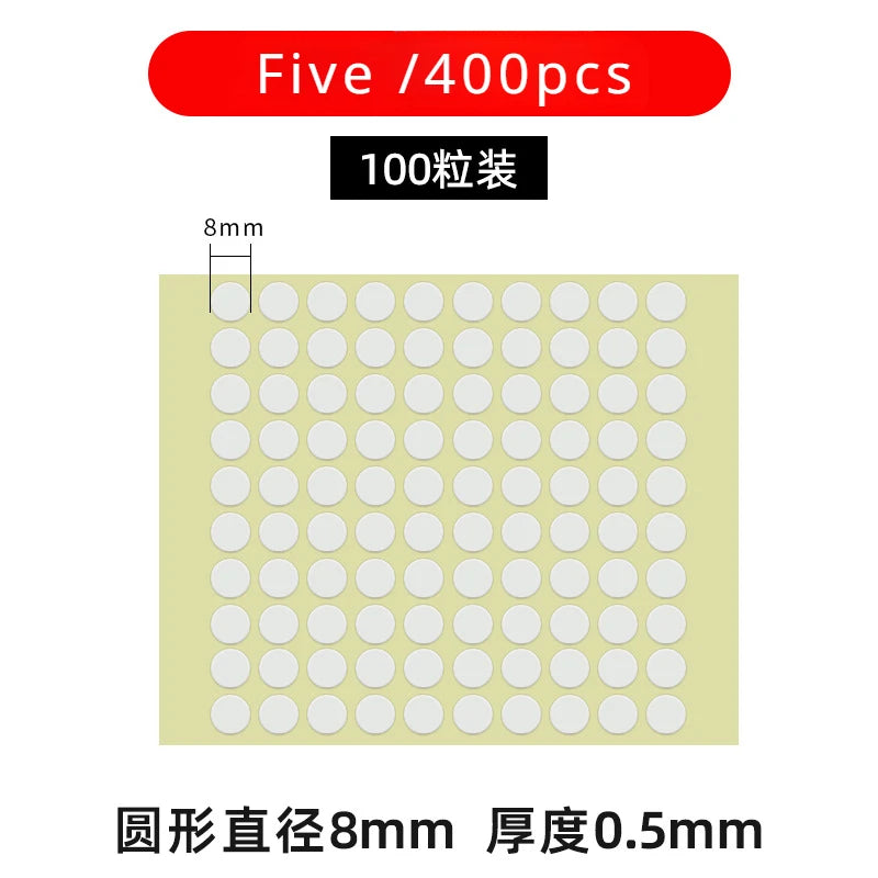 100/200/300/400PCS For Candles Candle Wick Stickers High Temperature Resistant Double-sided Stickers Wax Fixed Candle DIY Making