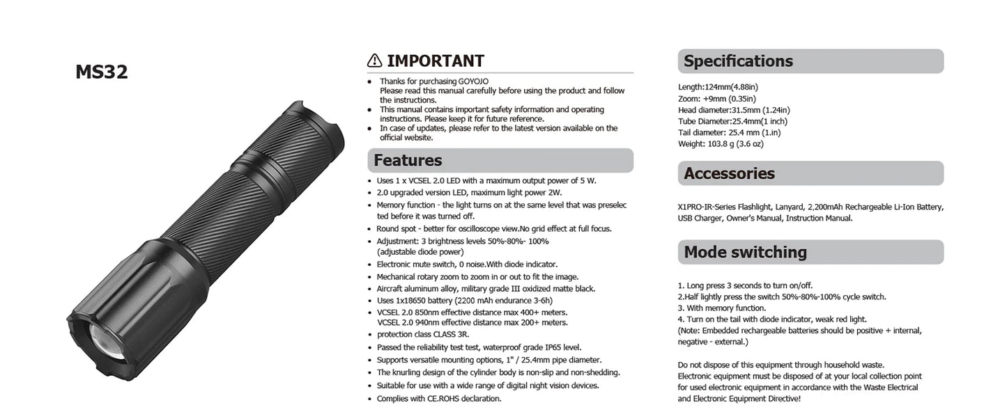 Night Vision Scope Night Vision Rifle Scope with IR850 MOA Recording and Range Finder Infrared Tactical monocular with Crosshair
