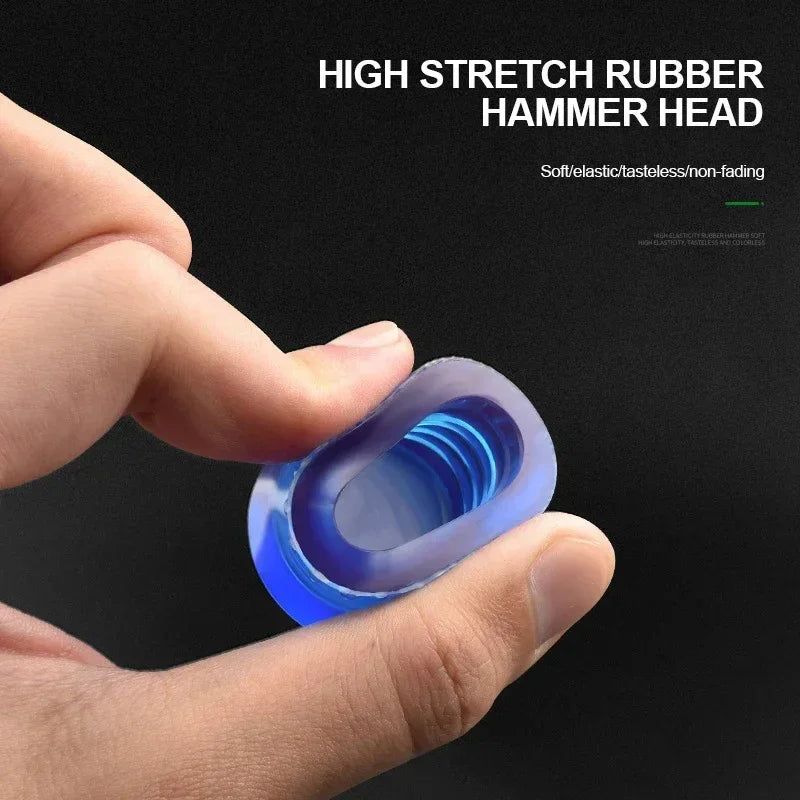 1 Double Headed Installation Hammer, 25mm To 45mm Rubber Hammer With Rubber Handle, Detachable Insulated Installation Hammer