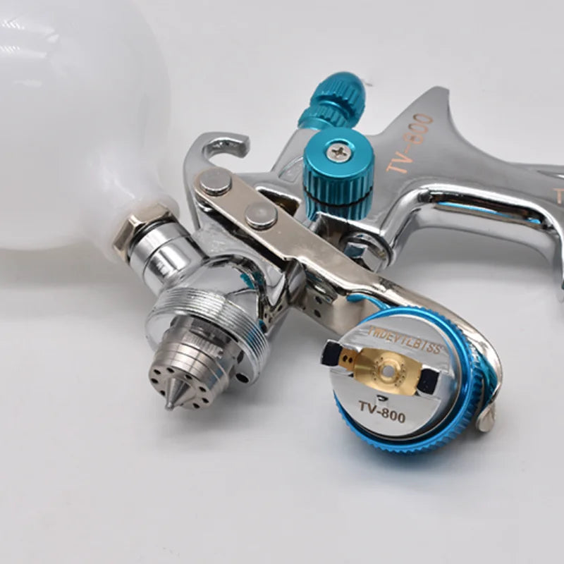 TV-800 high-quality classic spray paint gun HVLP with 1.7 2.0 nozzle, equipped with no cleaning cup