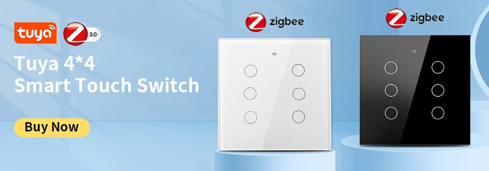 Tuya Smart WiFi Light Switch 4x4 Brazil Light Wall Switches Touch Panel 4/6 Gang Wireless Control for Alexa Google Home 100-250V