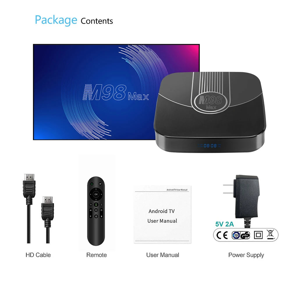 Transpeed ATV Android 11 TV Box Amlogic S905Y4 With Voice Assistant TV Apps BT5.0 Dual 100M WiFi Support 4K 3D Set Top Box